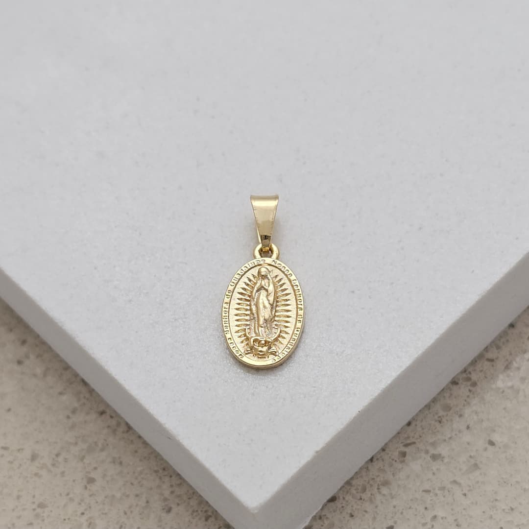 DIJE GUADALUPE BORDE RAYAS 9X20MM