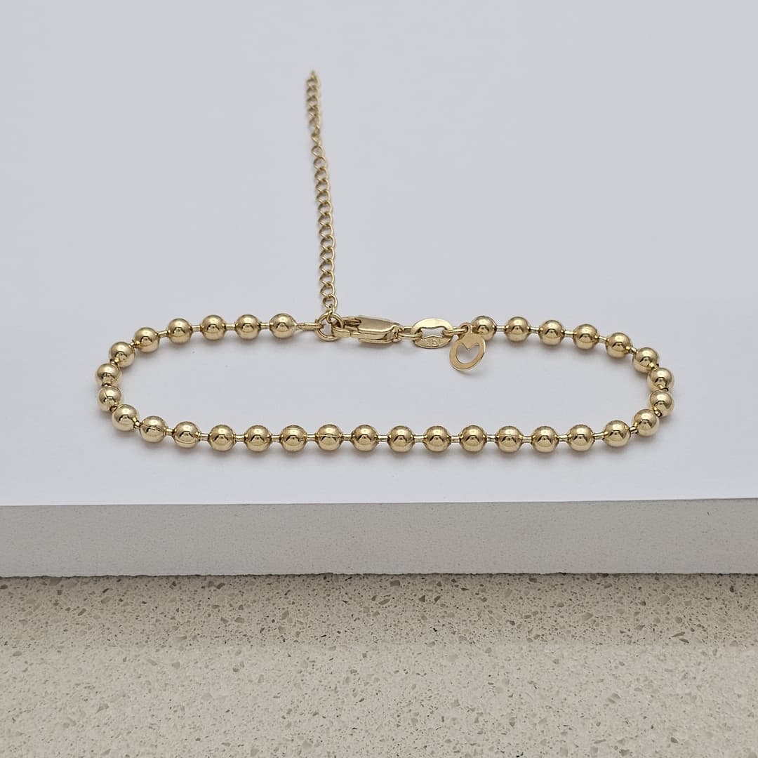 PULSERA MILITAR BOLA #4 17CM+5CM EXTENSOR